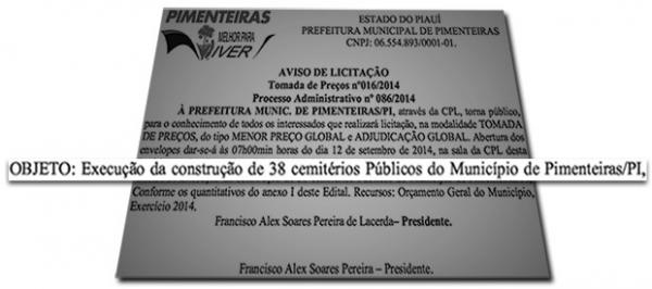 Cidade do PI com pouco mais de 11 mil habitantes licita constru&ccedil;&atilde;o de 38 cemit&eacute;rios.(Imagem:Reprodu&ccedil;&atilde;o G1)