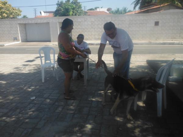 Bar&atilde;o de Graja&uacute; realizou vacina&ccedil;&atilde;o anti-r&aacute;bica.(Imagem:FlorinanoNews)