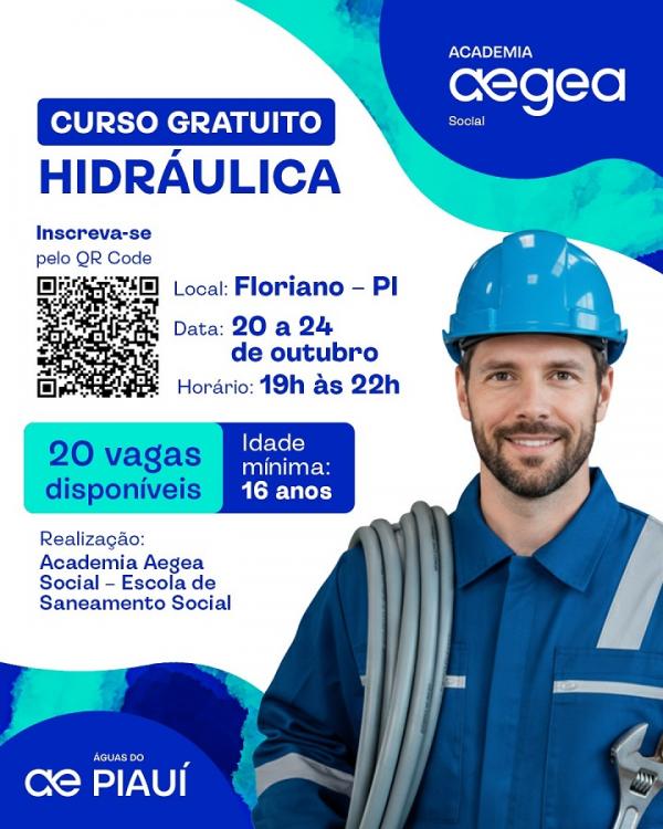 Floriano recebe curso gratuito promovido pela Academia Aegea Social