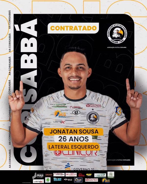 Jonatan Sousa, lateral anunciado pelo Corisabb&aacute;.(Imagem:Divulga&ccedil;&atilde;o)