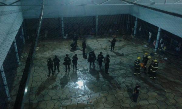  Presos destru&iacute;ram celas durante motim na Casa de Cust&oacute;dia de Teresina.(Imagem:Divulga&ccedil;&atilde;o/Sejus)