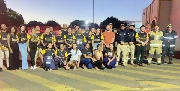 Equipe do Corpo de Bombeiros de Oeiras realiza demonstra&ccedil;&atilde;o de resgate em Ipiranga do Piau&iacute;(Imagem:Divulga&ccedil;&atilde;o)