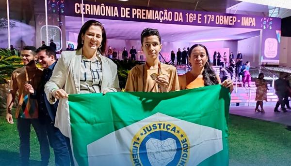 Aluno de Barão de Grajaú conquista medalha de ouro na OBMEP e é motivo de orgulho para o município
