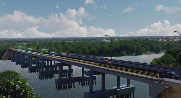Maquetes mostram como ficará Ponte da UFPI, obra que contou com contribuição de Ciro Nogueira(Imagem:Ascom)