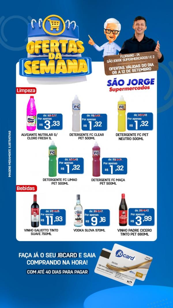 Confira as ofertas da semana do S&atilde;o Jorge Supermercados I e II(Imagem:Divulga&ccedil;&atilde;o)