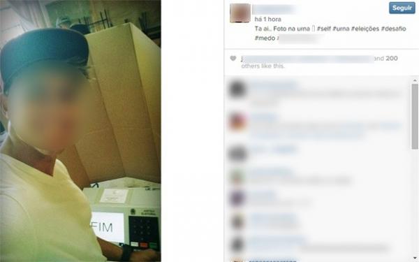 Eleitores postam selfies e até vídeos durante a votação; prática é crime