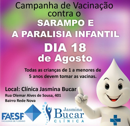 Clínica Integrada Jasmina Bucar participa de campanha de vacinação em Floriano