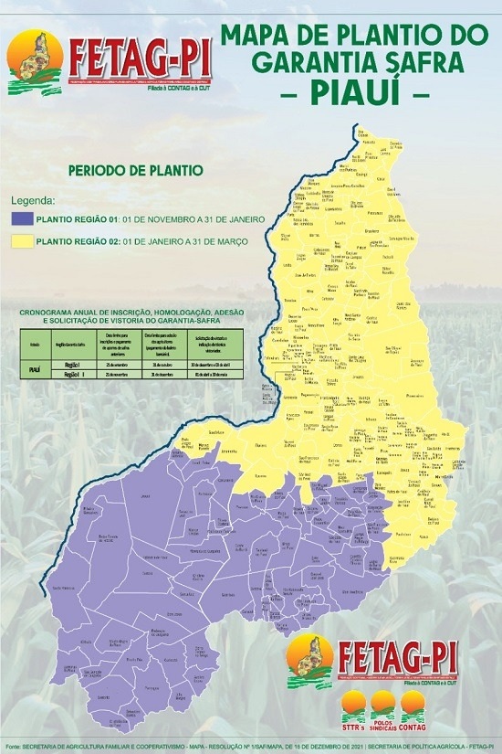 Garantia Safra é liberado para 33 municípios no Piauí; FETAG-PI orienta agricultores rurais