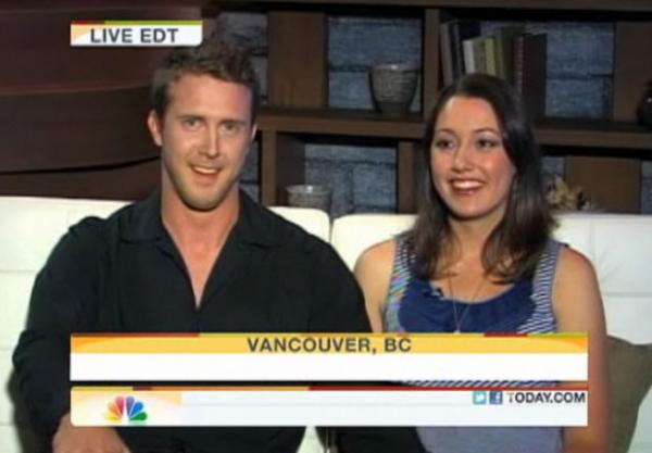 O casal deu entrevista ao Today Show, da NBC, dias ap&oacute;s o tumulto. O ass&eacute;dio da m&iacute;dia foi 'uma loucura', segundo o australiano.(Imagem:Reprodu&ccedil;&atilde;o)