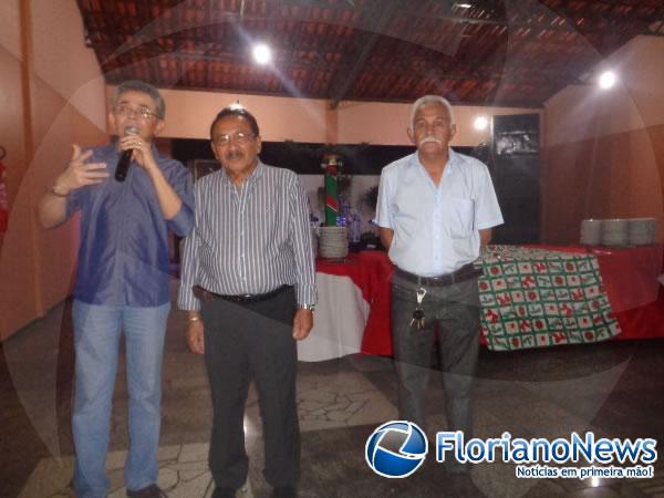 C&eacute;zar Pedrosa, Secret&aacute;rio de Governo; Vereador Manoel Simpl&iacute;cio e o radialista Nilson Feitosa. (Imagem:FlorianoNews)