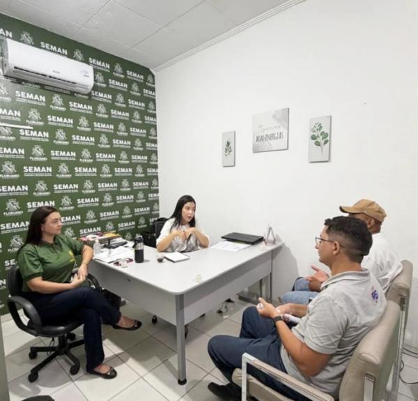  SEMAN realiza reuni&atilde;o t&eacute;cnica para fortalecer coleta seletiva e a&ccedil;&otilde;es ambientais em Floriano(Imagem:Secom)