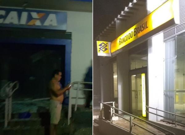 Grupo com mais de 15 homens invade cidade e explode agências no interior do Piauí