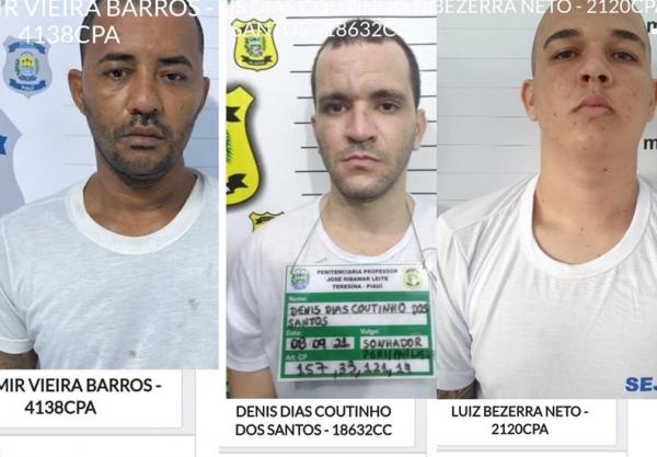 Três detentos suspeitos de integrar facção criminosa fogem da Cadeia Pública de Altos