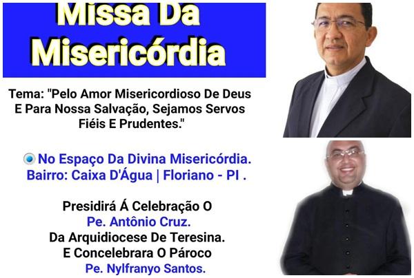 Missa da Misericórdia acontece na próxima quarta em Floriano