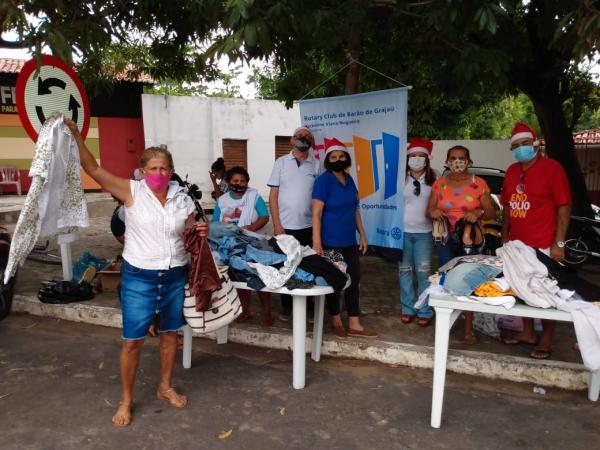 Bazar Solid&aacute;rio &eacute; realizado pelo Rotary Club de Bar&atilde;o de Graja&uacute;(Imagem:FlorianoNews)
