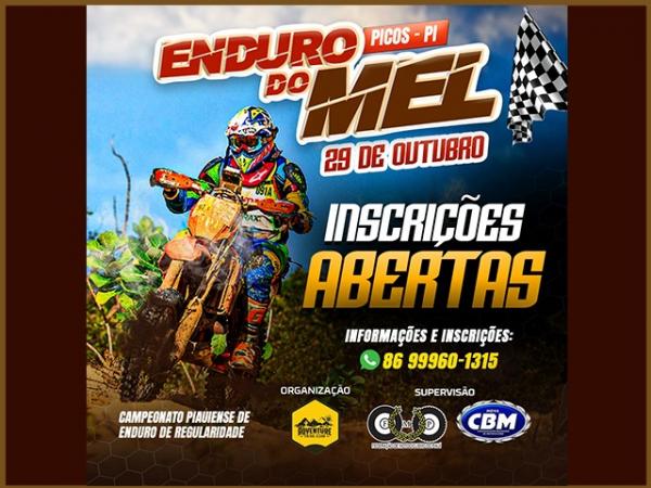 Enduro do Mel movimentará pilotos do sul do Estado