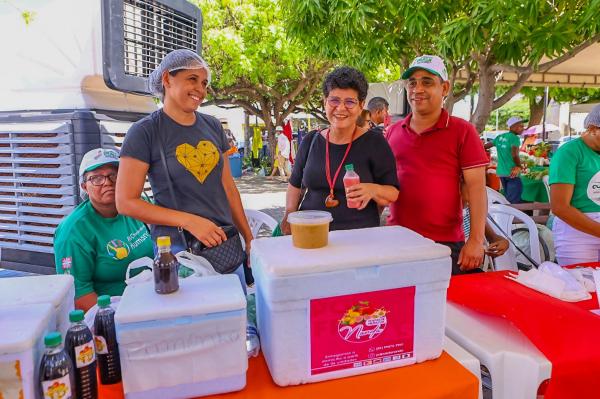Quitanda da SAF leva produtos da agricultura familiar ao Di&aacute;logos pelo Piau&iacute; em Floriano.(Imagem: Geirlys Silva)