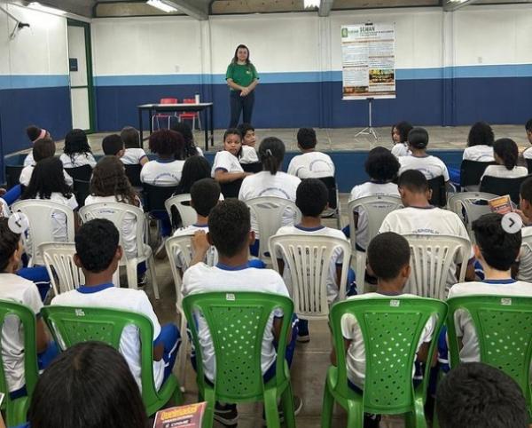 SEMAM promove palestra sobre preven&ccedil;&atilde;o de queimadas na Escola Municipal Raimundinha Carvalho.(Imagem:Reprodu&ccedil;&atilde;o/Instagram)