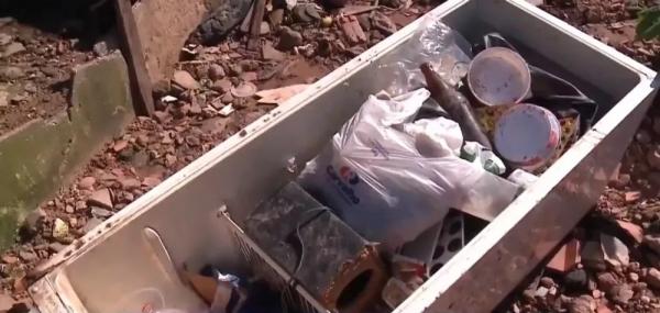  Moradora da Vila da Paz &eacute; soterrada ap&oacute;s casa desabar e perde dois c&atilde;es e cinco gatos.(Imagem:TV Clube )