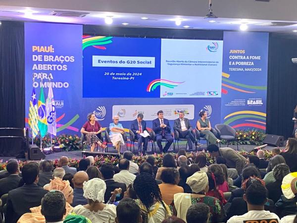 Rafael Fonteles propõe ao G20 inclusão de combate à fome na Constituição