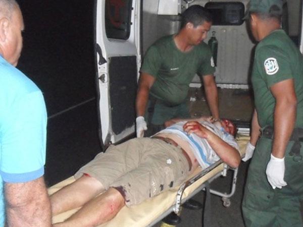 Empresário sofre acidente e é levado para o HUT