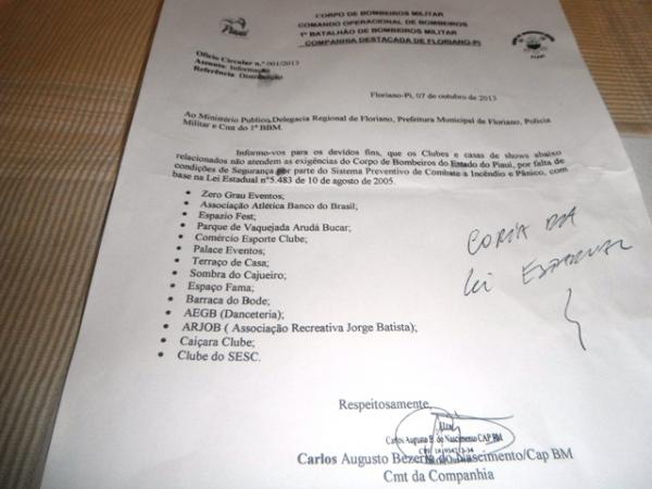 Reunião vai discutir segurança nos Clubes e Casas de Show em Floriano