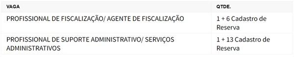 Vagas e quantidades(Imagem:Reprodu&ccedil;&atilde;o)