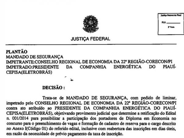 Justiça determina reabertura de inscrições de concurso do Eletrobras