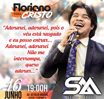 Iniciados preparativos para show gospel "Floriano para Cristo"