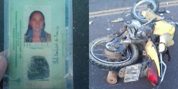 Colisão entre ônibus e motocicleta deixa mulher morta na PI 141