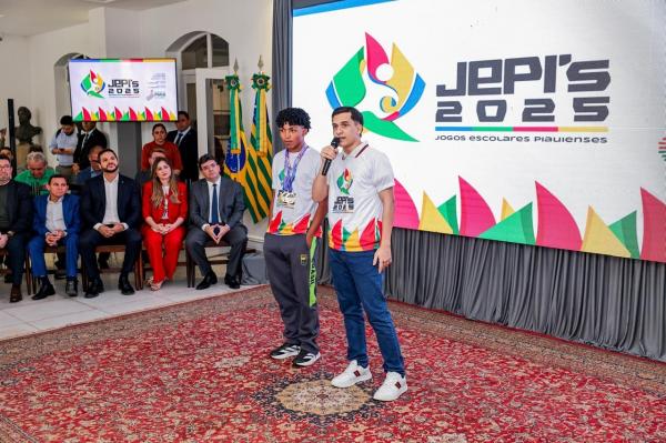 Rafael Fonteles lan&ccedil;a Jogos Escolares Piauienses 2025 com recorde de 22 modalidades esportivas(Imagem:Gabriel Paulino)