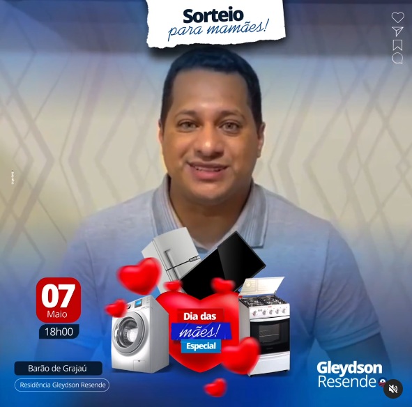 Ex-prefeito Gleydson Resende convida baronenses a participar de homenagem ao Dia das Mães