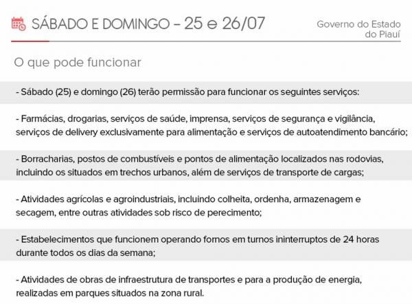 Funcionamento dos servi&ccedil;os no Piau&iacute; s&aacute;bado e domingo ? Foto: (Imagem:Adelmo Paix&atilde;o/G1 PI)
