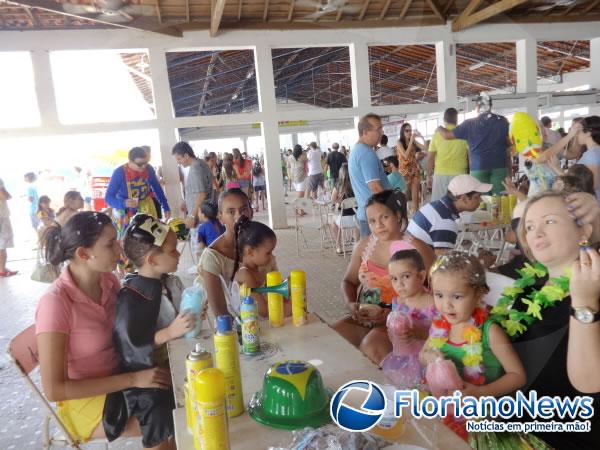 Bloco Furac&atilde;o realizou matin&ecirc; infantil.(Imagem:FlorianoNews)