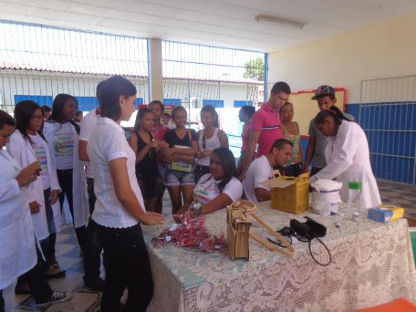 Colégio Estadual realizou campanha de doação de sangue.(Imagem:FlorianoNews)
