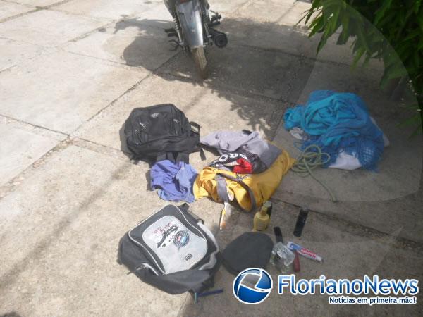 Moto furtada de residência é recuperada pela Polícia Militar de Floriano.(Imagem:FlorianoNews)