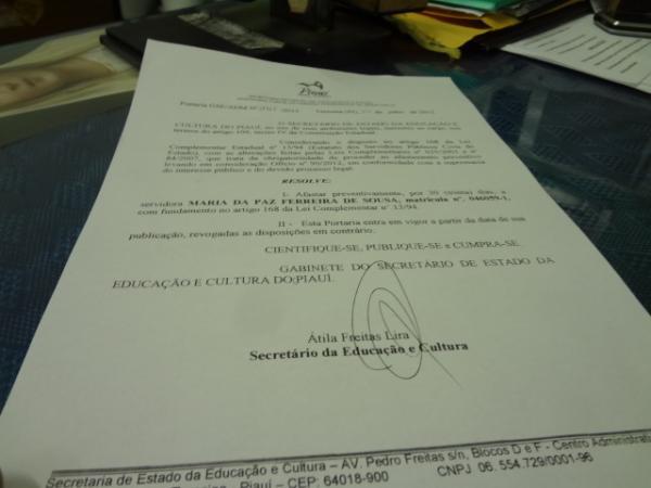 Professora Paizinha recebe parecer positivo da SEDUC sobre elei&ccedil;&otilde;es do ENOCS.(Imagem:FlorianoNews)