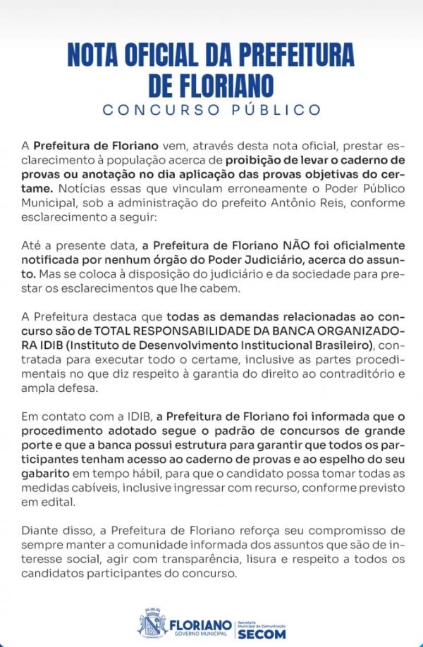 Nota oficial(Imagem:Divulga&ccedil;&atilde;o)