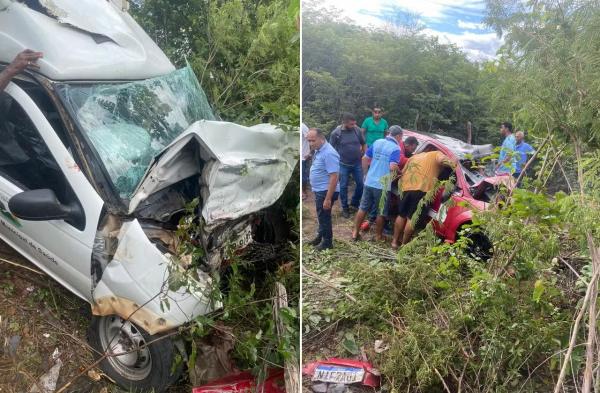 Motorista morre ap&oacute;s colis&atilde;o entre ambul&acirc;ncia e carro de passeio na PI-143 no sul do estado.(Imagem:Reprodu&ccedil;&atilde;o)