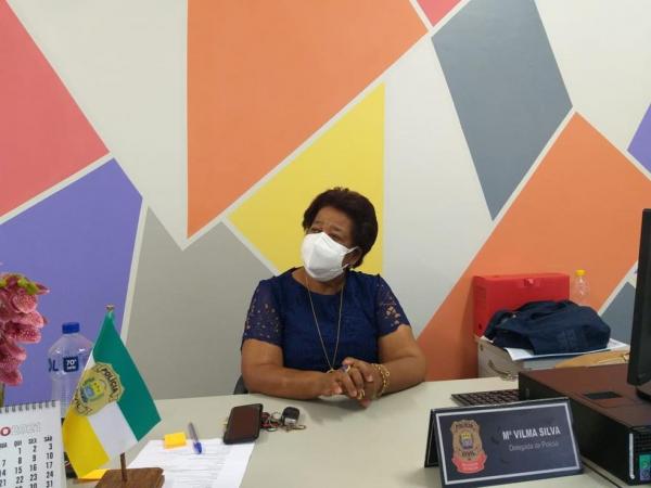Delegada Vilma Alves, coordenadora da Delegacia de Atendimento &agrave; Mulher (Deam)(Imagem:Naftaly Nascimento)