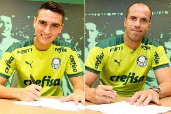 Palmeiras oficializa chegadas do colombiano Atuesta e do goleiro Marcelo Lomba