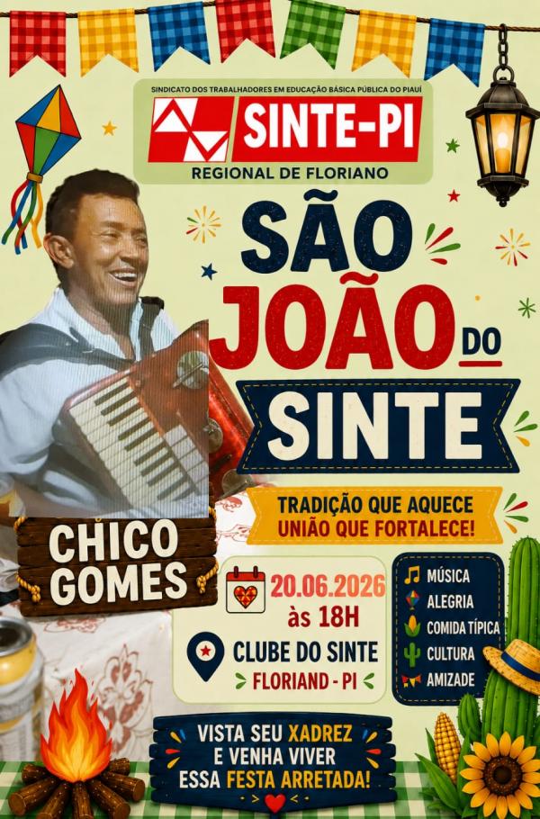 SINTE-PI Regional de Floriano promove São João com muita animação, cultura e tradição