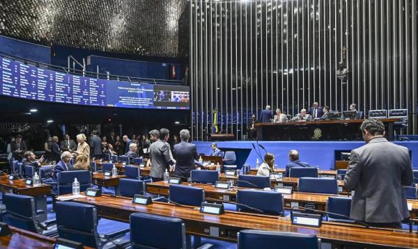 Plenário do Senado Federal durante sessão deliberativa ordinária.(Imagem:Carlos Moura/Agência Senado)