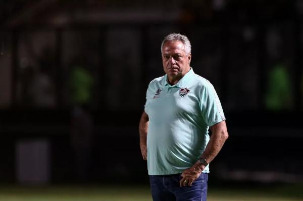  Abel Braga no jogo contra o Millonarios.(Imagem:Divulga&ccedil;&atilde;o/Fluminense )