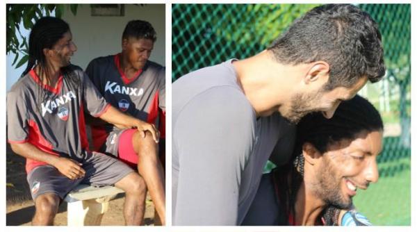 L&eacute;o Olinda canta suas hist&oacute;rias em especial do Globoesporte.com.(Imagem:Globoesporte.com)