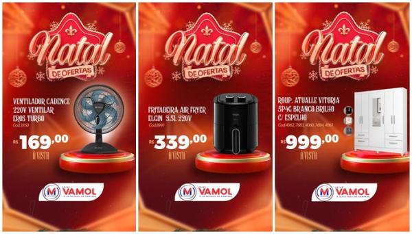 Loja Vamol est&aacute; com mega promo&ccedil;&atilde;o para decorar e equipar sua casa neste final de ano(Imagem:Divulga&ccedil;&atilde;o)