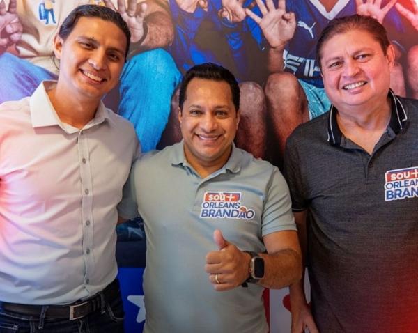 Prefeito de Pirapemas e vereador de São Luís declaram apoio a Gleydson para deputado estadual.(Imagem:Divulgação)