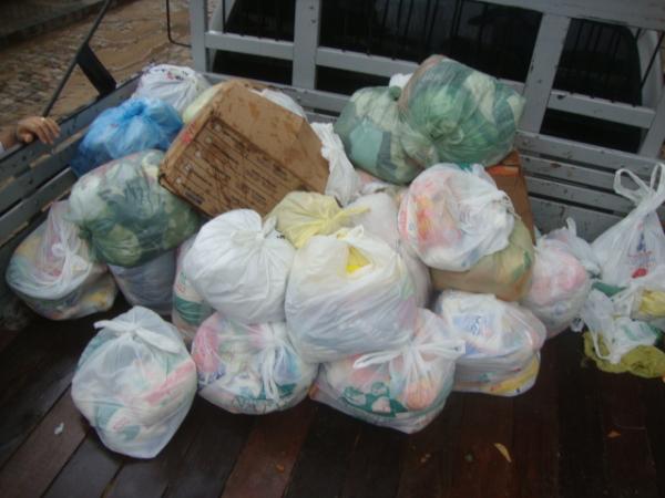 Cestas arrecadadas(Imagem:reda&ccedil;&atilde;o)