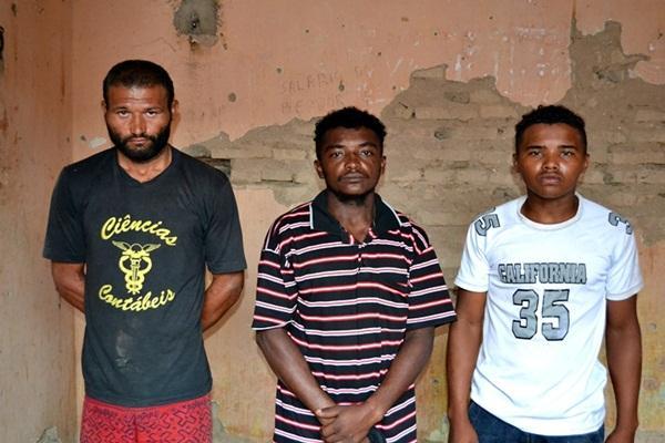 Acusados Pedro Expedito, Ant&ocirc;nio Pedro e Marcondes Francisco.(Imagem:Cidadenanet)