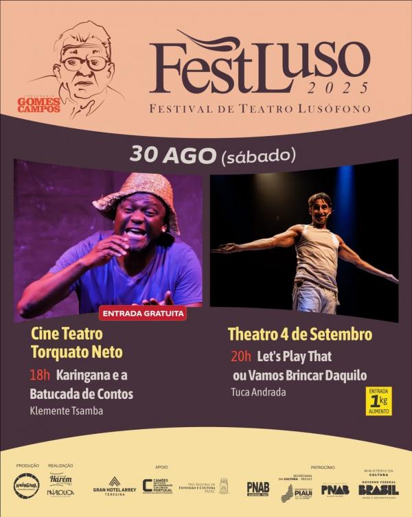 FestLuso encerra neste sábado com homenagens a Torquato Neto, Leci Brandão e oralidade moçambicana